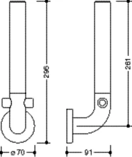 HEWI Reservepapierhalter Ser 801, f. 2 WC-Rollen tiefschwarz – Bild 5