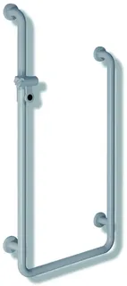 HEWI Duschhandlauf U-Form Ser 801, d:33, AM1:1100,A2:900,W1:500 tiefschwarz