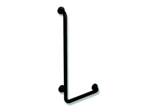 HEWI Winkelgriff Ser 801, d:33, AM:900mm, W:400mm tiefschwarz