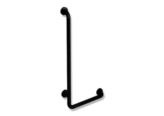 HEWI Winkelgriff Ser 801, d:33, AM:900mm, W:400mm tiefschwarz – Bild 2