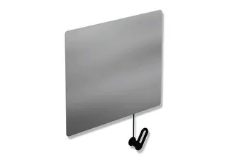 HEWI Kippspiegel Ser 801 m. Seiluml., B:600mm H:540mm tiefschwarz – Bild 2