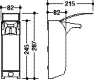 HEWI Desinfektionsmittel-/Seifenspender, Ser 805, Edelstahl, 500 ml reinweiß – Bild 5