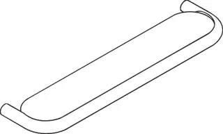 HEWI Ablage Ser 801, B:600mm tiefschwarz – Bild 4