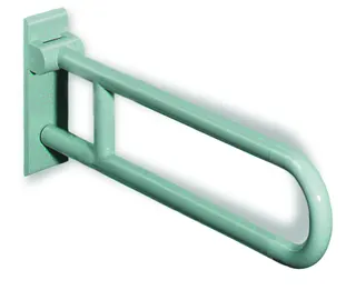 HEWI Stützklappgriff Ser 801, L:700mm, Stahlkern tiefschwarz