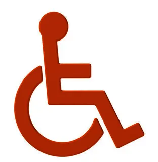 HEWI Symbol Barrierefrei Ser 801, selbstklebend orange – Bild 2