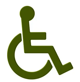 HEWI Symbol Barrierefrei Ser 801, selbstklebend apfelgrün – Bild 2