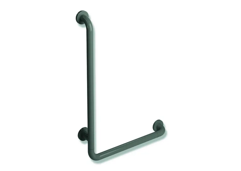 HEWI Winkelgriff Ser 801, d:33, AM:750mm, W:500mm felsgrau