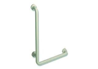 HEWI Winkelgriff Ser 801, d:33, AM:750mm, W:500mm reinweiß