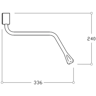 Normbau Nylon Care Bedienhebel 0300665 Weiß – Bild 3
