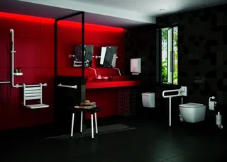Normbau Nylon Care 300 Wandstützgriff 0300672 Weiß – Bild 3