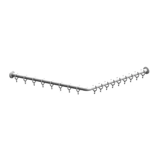 NB Nylon Care 300 Duschvorhangstange 0300811 Weiß