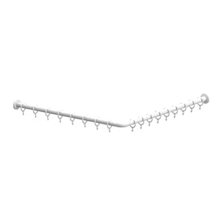 Normbau Nylon Care 300 Duschvorhangstange 0300811 Weiß – Bild 2