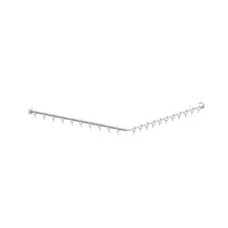 Normbau Nylon Care 300 Duschvorhangstange 0300813 Weiß – Bild 2