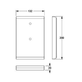 Normbau Nylon Care Montageplatte 0448260 Weiß – Bild 5