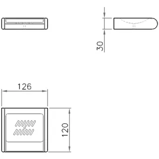 Normbau Nylon Care Seifenablage 0824010 Weiß – Bild 5