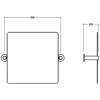 Normbau Nylon Care 300 Kippspiegel 4300661 Weiß – Bild 5