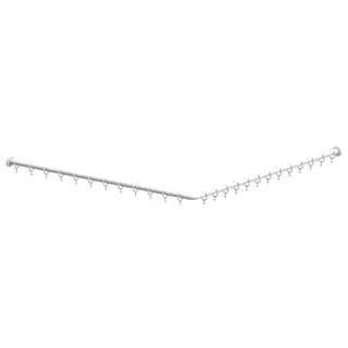Normbau Nylon Care 300 Duschvorhangstange 4300816 Weiß – Bild 2