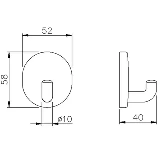 Normbau Nylon Care Wandhaken 4305010 Weiß – Bild 5