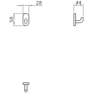 Normbau Nylon Care Wandhaken 4583100 Weiß – Bild 5