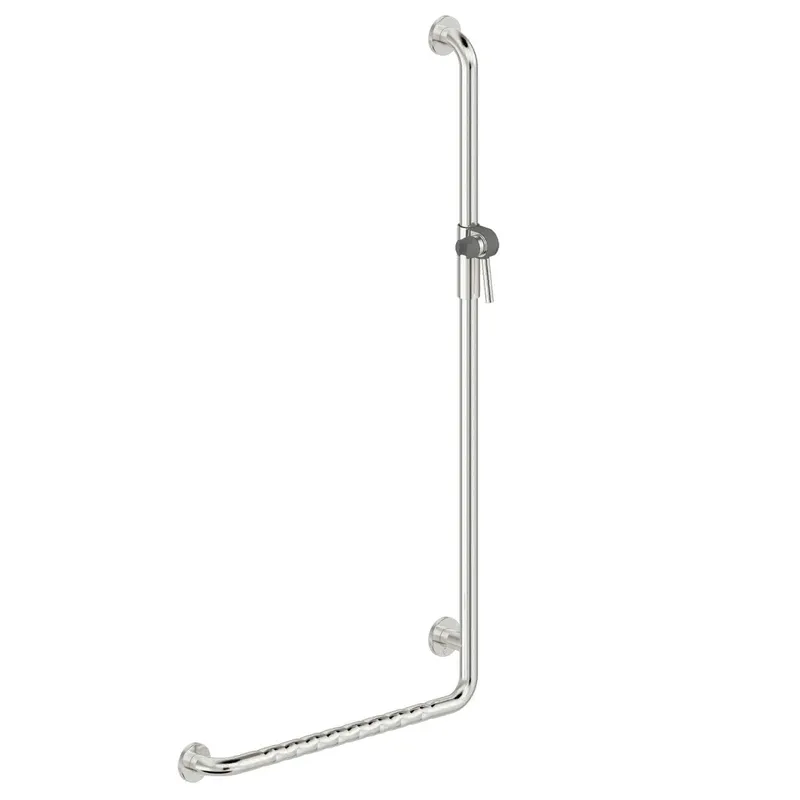 LEH Duschhandl. 90 Funktion 32/600x1200 re. Edelstahl glatt pol. m. Brausehalter