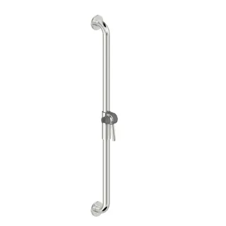 LEH Brausestange Funktion 32/900 Edelst. glatt poliert mit Ros. und Brausehalter