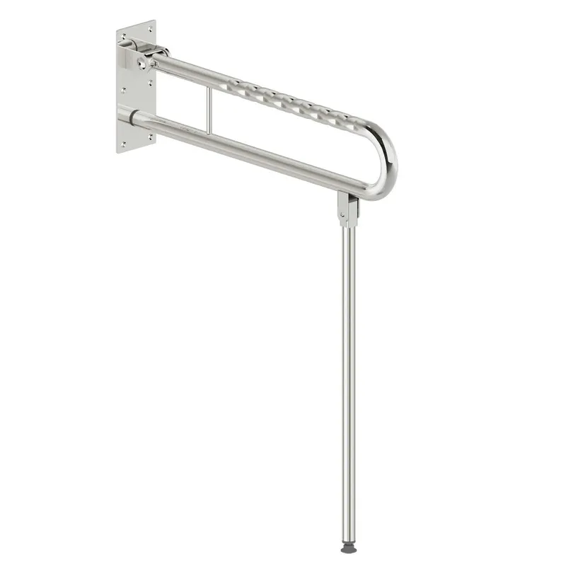 LEH Klappgriff m. Bodenstütze Funktion 32/850x100x750 Edelstahl glatt poliert