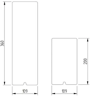 LEH Abdeckung f. Montageplatte Funktion klein 200x109 Edelstahl glatt poliert – Bild 2