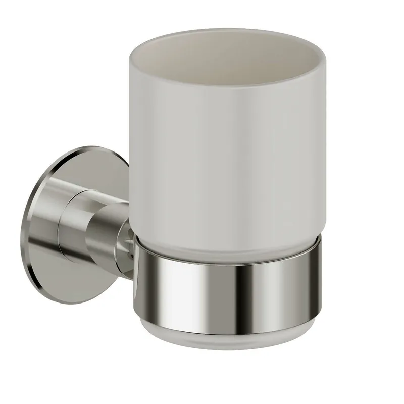 LEH Zahnputzglas-H. Funktion 106x66x100 Edelstahl glatt poliert Glas satiniert