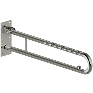 LEH Duschspritzschutz Funktion Edelst. 32/850x100x245 mit Vorhang fingergrip