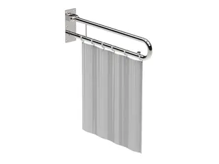 LEH Spritzschutz-Vorh. Funktion 800x650 Synthetik weiß, waschbar, 6 Vorhangr.