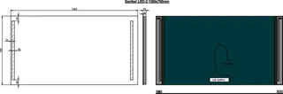 sanibel Leuchtspiegel LED-2 A18 unsichtbare Befestigung 1300x700mm – Bild 2
