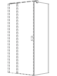 sanibel 3001-Trennwand A18 WBO 1000x2000mm SPO/ESG