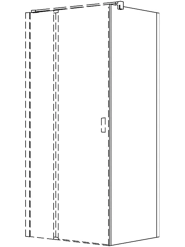 sanibel 3001-Trennwand A18 W 900x2000mm SPO/ESG