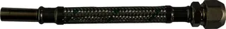sanibel-Flex.-Schlauch Edelstahlumf. DN8 TW 3/8" Quetsch x 10mm Rohrst 150mm lang
