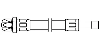 sanibel-Flex.-Schlauch Edelstahlumf. DN8 TW 3/8" Quetsch x 10mm Rohrst 150mm lang – Bild 2