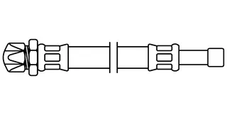 sanibel-Flex.-Schlauch Edelstahlumf. DN8 TW 3/8" Quetsch x 10mm Rohrst 500mm lang – Bild 2