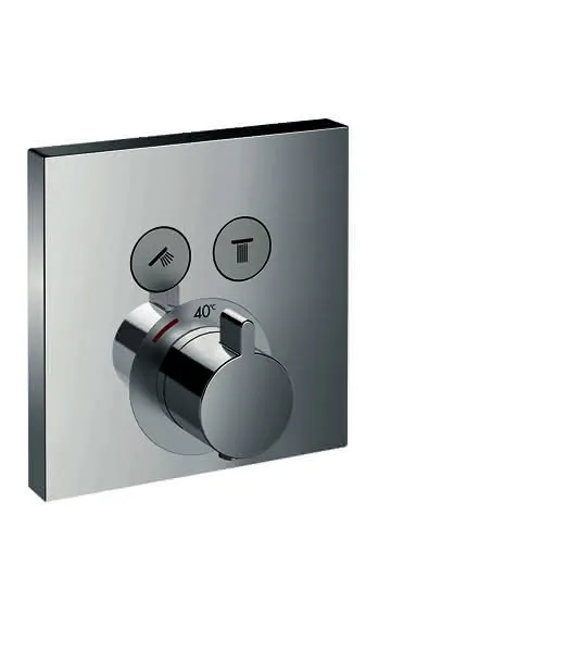 sanibel 5001-Aufputzteile Thermostat A18 2 Verbraucher Select Nr 14738 verchromt