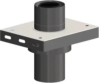 comfort-Zwischenkonsole m. Zuluftöffnung DN60/100 Edelstahl weiß Nr. 710753CBS