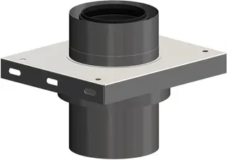 comfort-Zwischenkonsole m. Zuluftöffnung DN110/160 Edelstahl weiß Nr. 713753CBS
