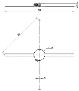 comfort-Abstandhalter PolyTop DN110 für große Schächte Nr. 3353CBS – Bild 2