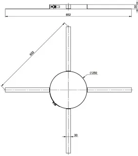 comfort-Abstandhalter PolyTop DN250 für große Schächte Nr. 9353CBS – Bild 2