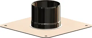 comfort-Verankerungsplatte DN60/100 Edelstahl blank Nr. 700733CBS – Bild 1