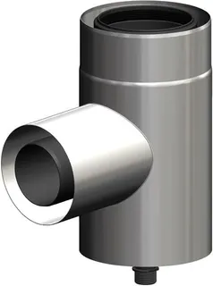 comfort-Anschlussbogen MFB DN110/160 (80/125) Edelstahl weiß Nr. 713702CBS