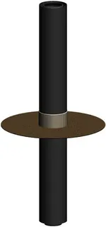 comfort-Flachdach-Abgasdurchgang UT Bitumen DN80/125 Nr. 701564CBS – Bild 1