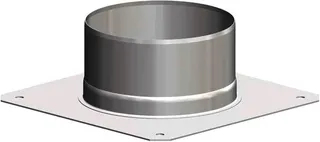 comfort-Verankerungsplatte DN100/150 Edelstahl weiß Nr. 712733CBS – Bild 1