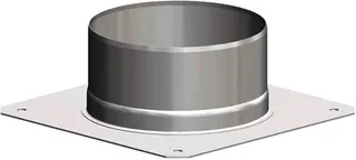 comfort-Verankerungsplatte DN110/160 Edelstahl weiß Nr. 713733CBS – Bild 1