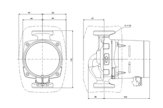 GRUNDFOS Hocheffizienz Umwälzpumpe ALPHA1 25-40 130mm 1x230V G1_1/2 DACH – Bild 2