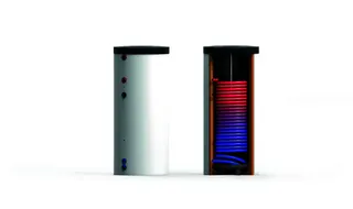 comfort-HL-Speicher Typ THS-S 400 mit 1 WT, Isolierung und Folienmantel weiß