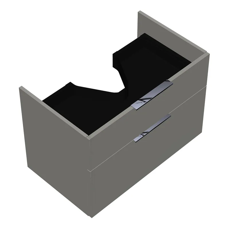 sanibel-Waschtisch-Unterbau 2.0 FLEX WVYO076 760mm breit Schubl/Auszug Weiß Glänzend