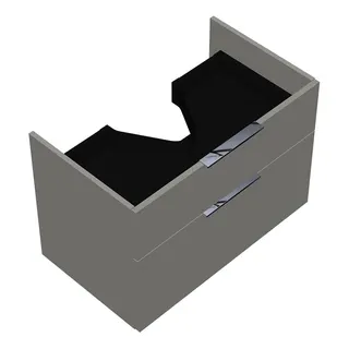 sanibel-Waschtisch-Unterbau 2.0 FLEX WVYO076 760mm breit Schubl/Auszug Weiß Glänzend